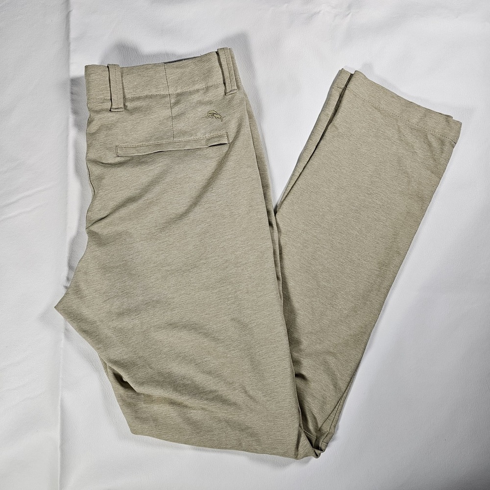 Tommy Bahama Men's 30x32 Beige‎ Performance Golf Chino Pants Flat Front